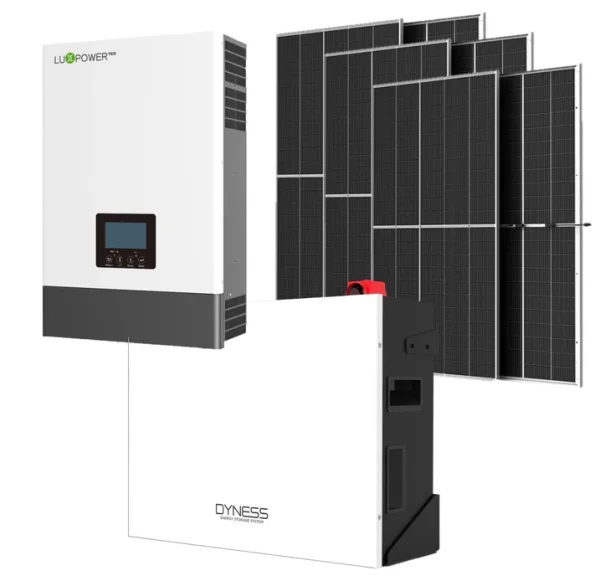 Luxpower 5KVA Inverter and Battery Combo Dyness 5.12KW Lithium Battery + 6X 465W Jinko Solar Panels